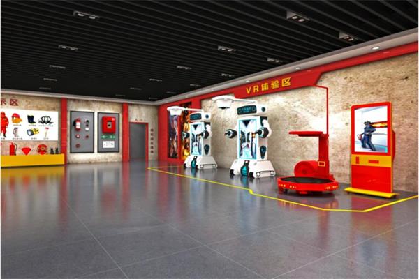 消防體驗館里的vr體驗區 消防體驗館里的vr體驗區